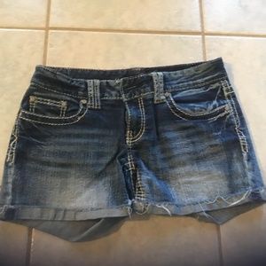 Womens dark blue shorts